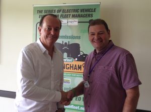 L-R Quentin Wilson with Tecserv Operations Director Neil Berrisford at Greenfleet Nottingham