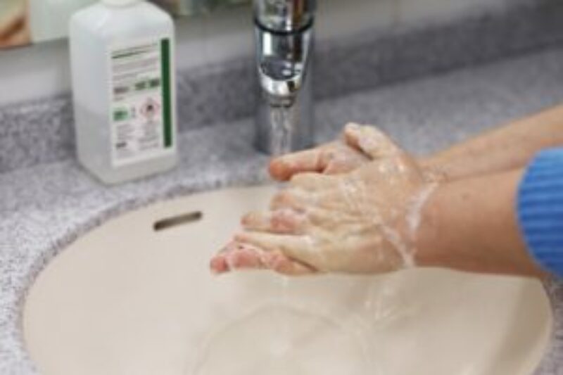 Washing hands